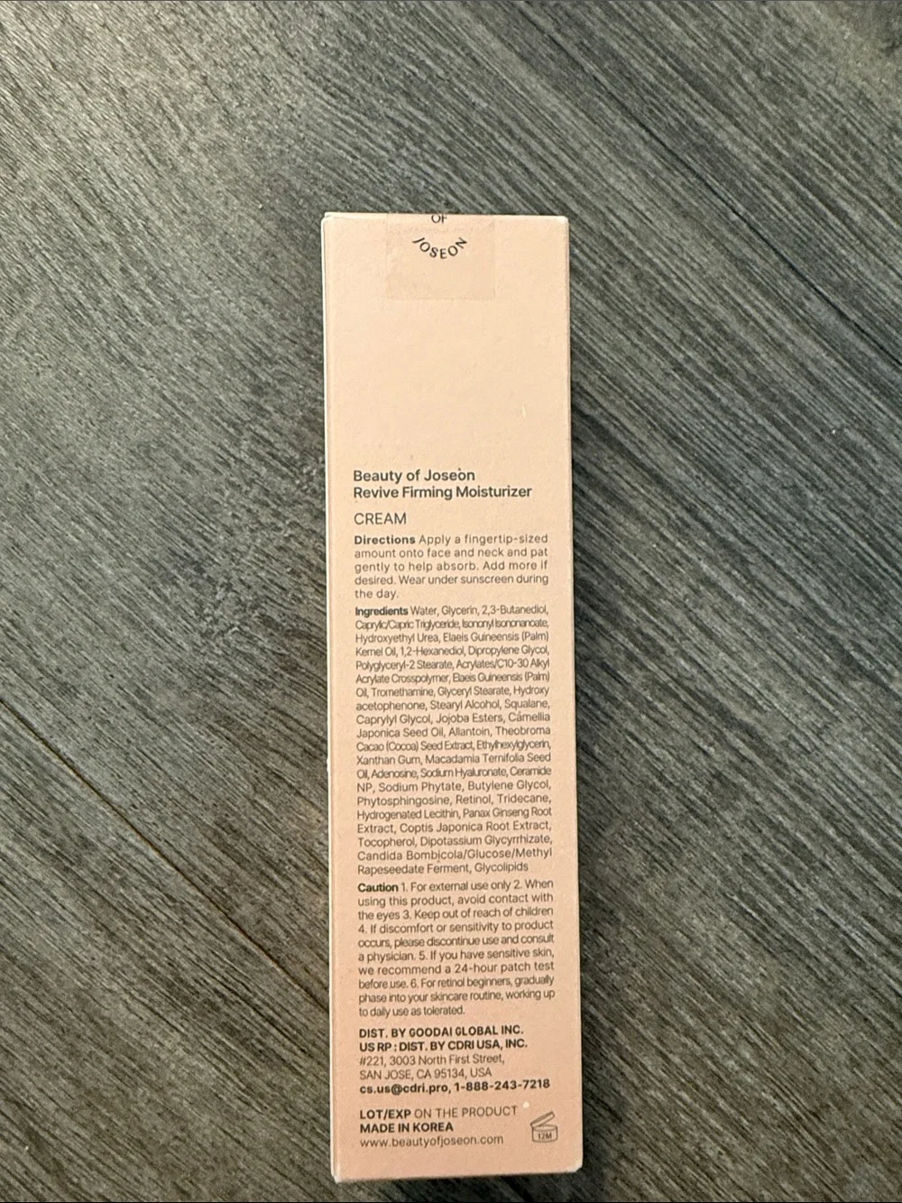 Beauty of Joseon Revive Firming Moisturizer - Peach